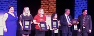 IHS Director of Professional Development Joy Wilkins honored the committee that created the new IHS Distance Learning for Professonals in Hearing Health Sciences curriculum, including Tammy Miller, Patricia Connelly, Kathy Harvey-Jones, Edward Lybarger, and Doug Lewis.