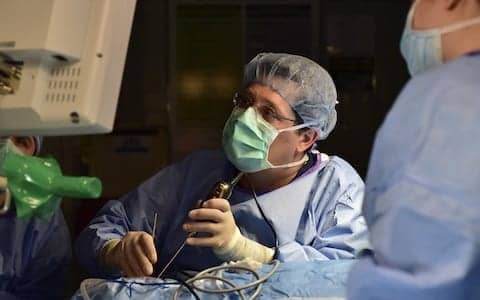 tumor removal via the ear canal