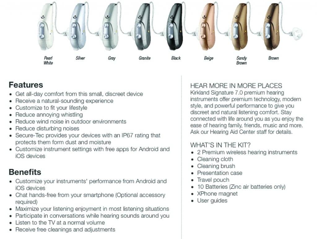 Costco Kirkland Signature brand hearing aids