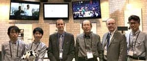 The Media Plus team (left to right): Hironichi Hosakawa, Satoko Tsuji, Per Persson (Williams Sound), Shuji Ozaki, Joe Manning (International Sales) and Nobuyuki Ohba.