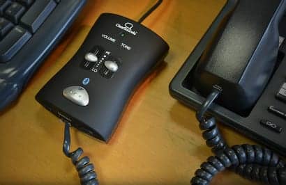 wireless telephone headset for landline