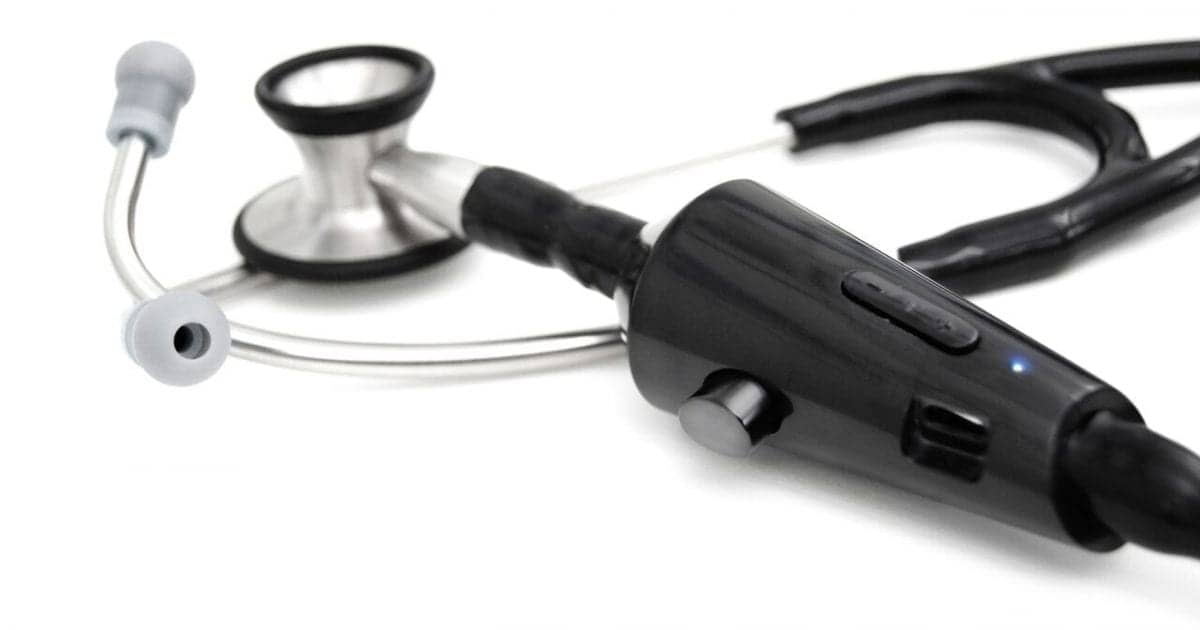 FDAcleared Digital Stethoscope Streams Heart Sounds via Mobile App