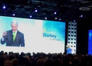 President Bill Clinton spoke of his work with the Starkey Hearing Foundation and the Clinton Global Initiative.