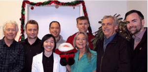 Left to right: Alan Thiele, Cory Keith, Vivian Wong, Garey Rickher, Connie Morris, Ben Perkins, Paul Morris and Eric Bateman.
