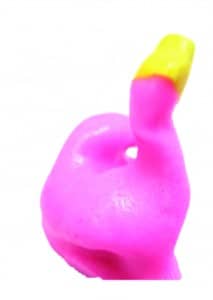 Figure 3. Ear impression taken with the EVOB showing full anatomy and good information beyond the second bend, in addition to how the EVOB becomes part of the impression which can be scanned and used for modeling.