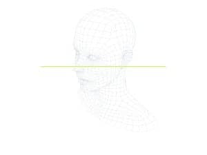 Figure 2. When fitting Signia Nx, the hearing aids will run an acoustic “scanning” where the acoustic path of the user’s voice is calculated. The wearer’s head shape and mouth placement relative to the hearing aids is part of the sculpturing to create an accurate detection.