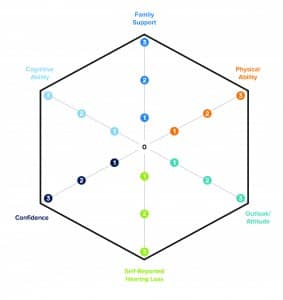 Figure 1. The Communication Hexagram is a tool providers and patients can use to rate six important dimensions affecting service provision options and treatment outcomes.