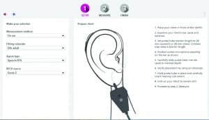 Figure 2. The VerifitLINK setup screen as displayed in the Oticon Genie 2 software. In this screen, the measurement method, fitting rationale, signal type, and RECD source are chosen.
