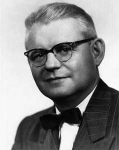 Raymond Carhart (1912-1975) was the author of the December 1946 paper, “Tests for Selection of Hearing Aids,”2 and is often called the “Father of Audiology.” He received his degree in 1936 in Speech Pathology, Experimental Phonetics, and Psychology from Northwestern University, with his dissertation involving a mechanical model of the larynx. When Carhart was in the US Army during WWII, they asked him to head the aural rehabilitation program at Deshon Army Hospital in Butler, Pa. It was there, while assisting more than 16,000 hearing-impaired military personnel for the VA, that he helped popularize the idea of audiology as its own distinct research specialization. After WWII, Carhart returned to Northwestern to develop the country’s first academic program in audiology, where he continued his research and headed the program until his death in 1975.