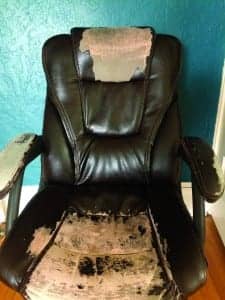 Figure 3. Worn and shabby waiting room and office furniture can produce an instant negative Mechanic clue in patients.