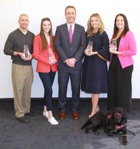 Otion-FOP-2019-l-r-Reisdorff-Fitzgerald-Rosenblum-Rudkin-Lightfoot-service-dog-Hank-for-Rudkin